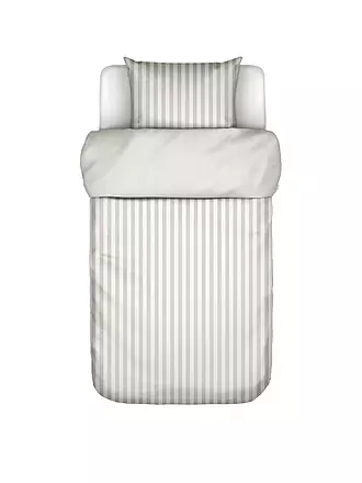 MARC O'POLO HOME | Satin Bettwäsche CLASSIC STRIPE 70x90cm/140x200cm Silver | 
